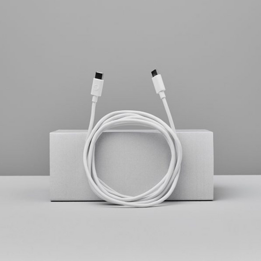 USB-C till USB-C kabel 1m vit