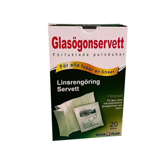Glasögonservetter 20-pack