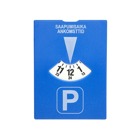 Parkeringsskiva med isskrapa