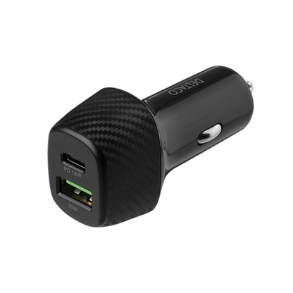 Billaddare - Snabbladdning USB-C/A