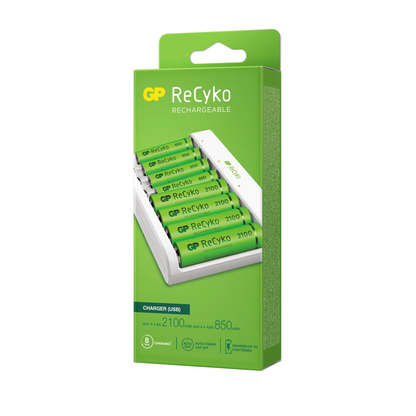 GP Batteriladdare med batterier