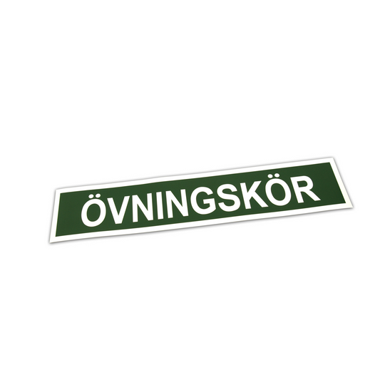 Övningsköringsskylt magnetisk