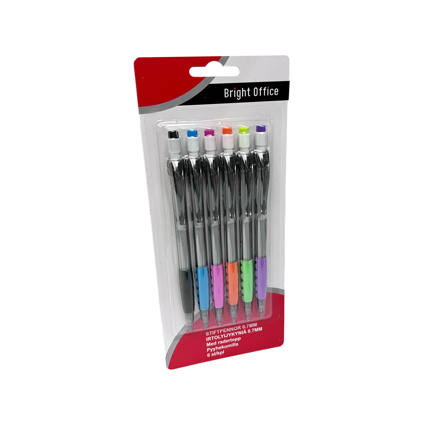 Stiftpennor 0,7 mm 6-pack