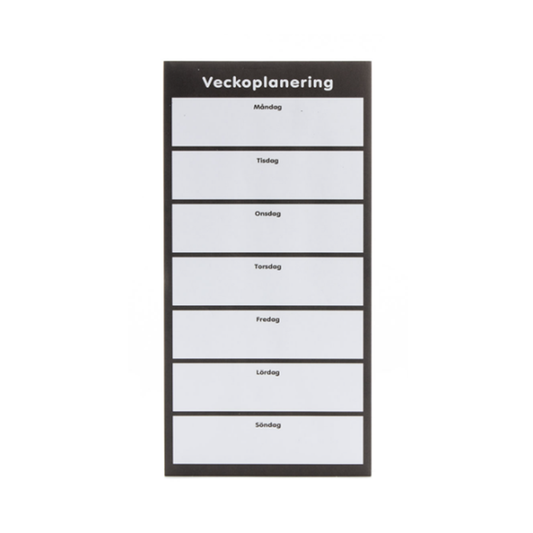 Veckoplanering 52 blad